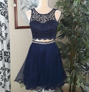 Navy Blue Formal Dress